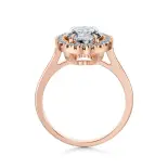 Pierścionek z owalnym diamentem różowe złoto SBPZ_005